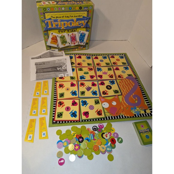 2003 Tripoley for Kids Board Game Cadaco Children's Family Mint Complete - Picture 1 of 10